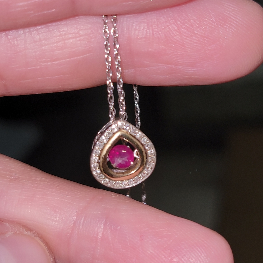 Ruby and Diamond Necklace